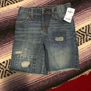 Carter’s boys distressed jean shorts